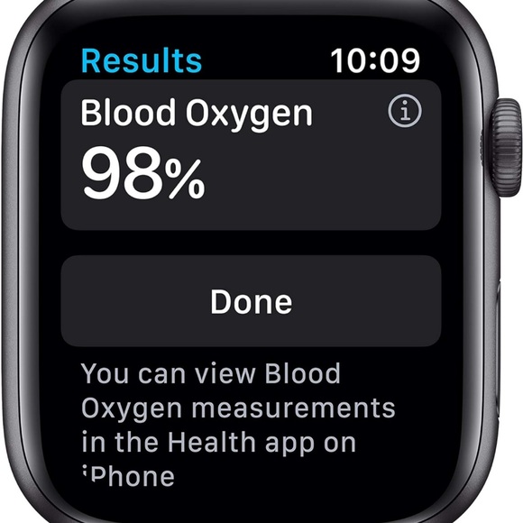 Apple Watch Series 6 GPS, 44mm Aluminum & Ceramic Case, Deep Navy Sports Band - Picture 3 of 11